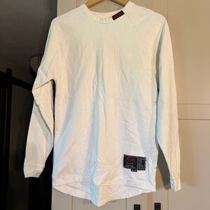 Zyflex white crew neck thermal base layer shirt, size adult large
